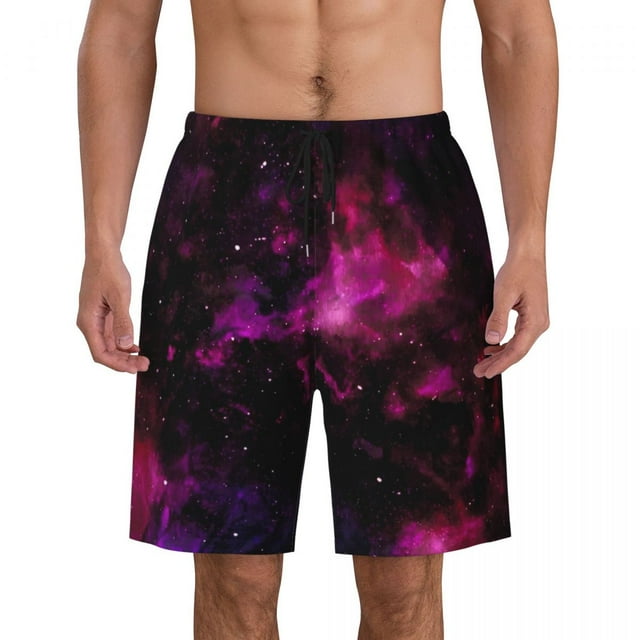 Bathing Suit Colorful Space Board Shorts Summer Fantasy Planets Stylish Board Short Pants Man DIY Running Fast Dry Beach Trunks