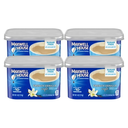 (4-Pack) Maxwell House International French Vanilla Mix, 4 oz