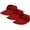 Red, variant on Helii Women Ponytail Sun Hat 3 Pack, Wide Brim Visor Crownless Breathable Elastic Cap with Pleated Detail, Foldable Packable Beach Running Travel Hat Black,One Size