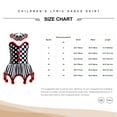 thumbnail image 7 of TTAO Girls Halloween Circus Clown Dress Sequined Halter Checkerboard Printed Dance Leotard Skirts Rose 8, 7 of 7