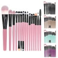 thumbnail image 3 of 15 Pcs Makeup Brush Set Tools Make-up Toiletry Kit Wool Make Up Brush Set for Women Girls Birthday Gifts Pink, 3 of 3
