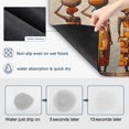 thumbnail image 3 of African American Dish Drying Mats for Kitchen Counter, Black Woman Dress African Tribe Absorbent Coffee Bar Mat with Non-slip Rubber Backed Quick Drying Dish Rack Pad 12"x16", 3 of 9