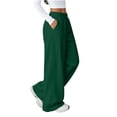 thumbnail image 7 of Maean Women 's Athletic Pants Travel Hiking Ankle Drawstring Elastic Waist Straight Leg Trousers with Pockets, 7 of 7