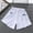 White, variant on Juslio Girls Shorts Casual Elastic Waist ShortsBreathable Solid Shorts Sizes 5