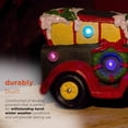 thumbnail image 5 of Alpine Corporation Snowman and Retro Car Statue with LED Lights, 5 of 10