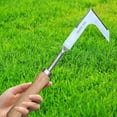 thumbnail image 4 of Brick Joint Weeding Tool | 12.4" Stainless Steel L-Shape Crack Sickle for Pavers & Sidewalks | Moss & Weed Removal Tool with Ergonomic Handle, 4 of 5