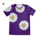 thumbnail image 1 of Qarigey Camiseta de mujer Camiseta de manga corta estampada Blusa corta estampada casual suelta Prendas para la parte del cuerpo Violeta METRO, 1 of 7
