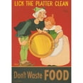 thumbnail image 2 of Vernon Grant 18x24 Gold Ornate Framed and Double Matted Museum Art Print Titled - Don't Waste Food, Lick the Platter Clean (1944), 2 of 4