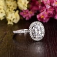 thumbnail image 3 of Oryn Jewelry 1.4 Ct Marquise Moissanite Ring - 14K Stamped White Gold - Bypass Wedding Engagement Band - Multi-Shape Anniversary Ring, 3 of 5