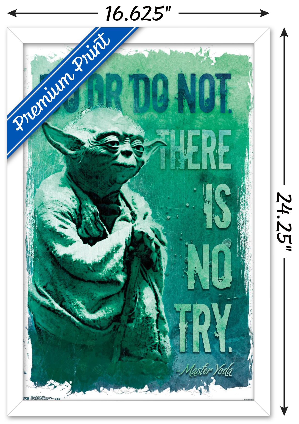 Star Wars: Saga - Do Or Do Not Wall Poster, 14.725" x 22.375", Framed