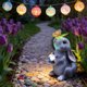 thumbnail image 5 of CaiYueKe Solar Powered Bunny Garden Statue Outdoor Decor LED Light Up Animal Sculpture Patio Lawn Ornament for Easter Spring Yard Art Home Decoration, 5 of 8