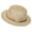 Beige, variant on Women's Warm-Weather Hollow Woven Flat-Top Straw Visor Beach Holiday Sun Hat Casual Outdoor Cap (White, M).