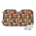 thumbnail image 2 of Lsque Daisies Flowers Car Windshield Sun Shade | Accordion Folding Style Auto Shade for Car Truck SUV Van | Blocks UV Rays Sun Visor Protector | Small, 2 of 7