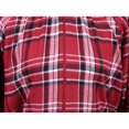 thumbnail image 6 of Metropolitan Womens Long Sleeve Flannel Nightgown Zippered Housecoats for Women - Red, Medium, 6 of 7