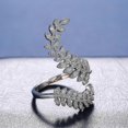 thumbnail image 2 of Adjustable Leaves Wrap Ring Jewelry Promise Engagement Ring For Women Girls Banmo, 2 of 5