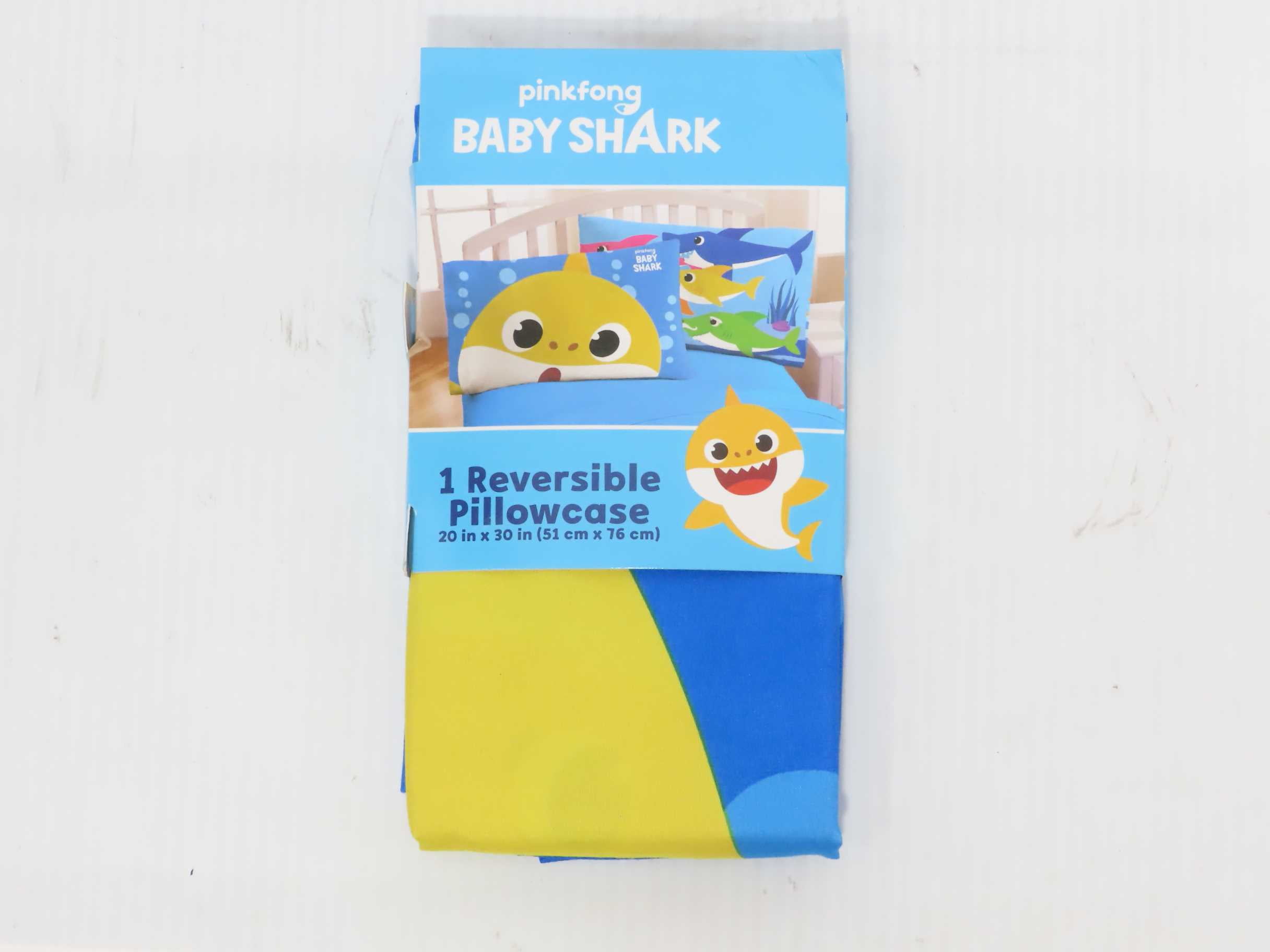 Baby Shark Close Up Pillowcase