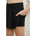 thumbnail image 2 of Girls Children Sport Cross Solid High Waist Sport Tennis Skirt Work Active Skort, 2 of 5