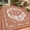 Terracotta Orange, variant on COZONY 8'x10' Boho Reversible Outdoor Rug, Waterproof Straw Plastic Mat with Vintage Medallion, Portable, UV Resistant, for Porch, Deck, Black Gray