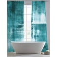 thumbnail image 5 of Collage Theme Sheer Curtains for Living Room Bedroom, Light-filtering Sheer Curtain, Abstract Blue Oil Painting Texture Rod Pocket Voile Window Treatment Drapes, 52’’Wx108’’L, 2 Panels Set, 5 of 7