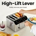 thumbnail image 3 of Chefman 4 Slice Toaster w/ Touchscreen Shade Settings, Stainless Steel, 3 of 9