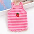 thumbnail image 2 of Adorable Pet Clothes for Cats & Small Dogs - Charming Spring & Autumn Wear Embroidered Striped Vest, 2 of 2