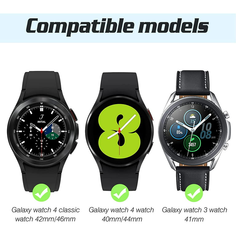  Designer Compatible with Samsung Galaxy Watch 5 Pro 45mm/ Watch  5 40mm 44mm/ 4 Band 40mm 44mm, Galaxy Watch 4 Classic Band 42mm 46mm, 20mm  Luxury Fashion Leather Band for Galaxy