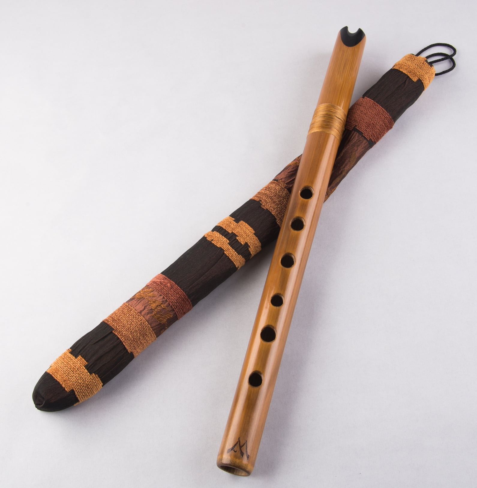Professional Quena in G Made of Bamboo with Ebony Mouthpiece