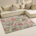 thumbnail image 2 of Vintage Rose Flowers Area Rugs Colorful Large Non-Slip Floor Matative Carpets Doormat for Kitchen Living Dining Dorm Playing Room Bedroom 60 x 39inch Home Decor, 2 of 7