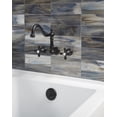 thumbnail image 2 of Kingston Brass Roman Tub Faucet, Matte Black, Wall Mount KS1020AX, 2 of 7