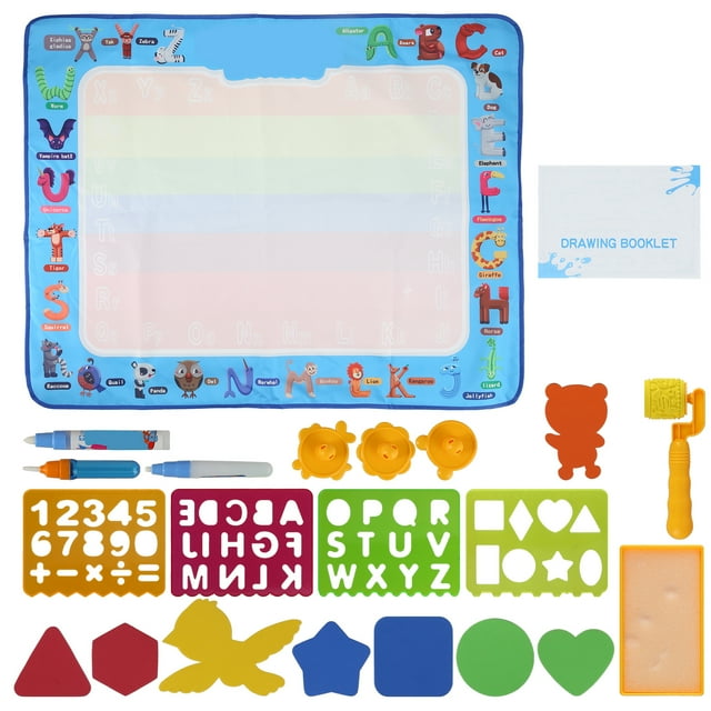 Kid Water Coloring Mat Cute Cartoon Animal Pattern Children Water Painting Drawing Mat100 X 80cm