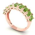 thumbnail image 2 of 2.61 ctw Wedding Band for Women - 18K Rose Gold Natural Peridot Stackable Eternity Ring, 2 of 6