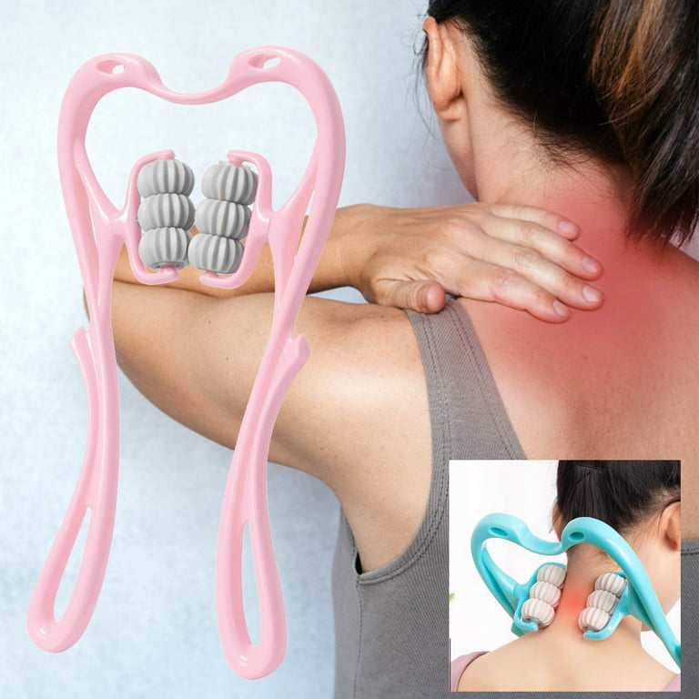 Manual Neck Massager 6-ball Pressing Neck Shoulder Muscle Relaxation Neck  Massage Roller Cervical Spine Pain Relief Massage Tool - AliExpress