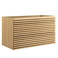 thumbnail image 2 of Modway Render Durable Bathroom Vanity, MDF Wood Oak, 36" W, 57 lb, 2 of 9