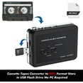 Rybozen Portable Cassette Player, Convert Tapes to MP3, Save to USB, No