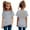 Grey, variant on Toddler Kids Girl's Graphic Letter Print Tee Shirt Round Neck Short Sleeve T Shirts Summer Cute Trendy Tops Girls Full Sleeves Tops 5t Little Girl Lace Top Lime Top Toddler Girl 2-3 Years Pink