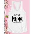 thumbnail image 3 of Best Mom Ever Bold Text Racerback Tank Women -Image by Shutterstock, Female XX-Large, 3 of 4