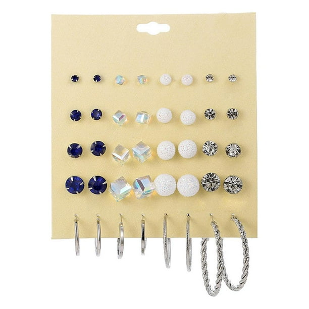 16 Pairs Of Ladies Earrings Earrings Set For Women Girls