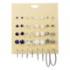 thumbnail image 1 of 16 pares de aretes, varios aretes, aretes de de cristal, conjunto de aleación, para bodas, reuniones, fiestas, trabajos, 1 of 8