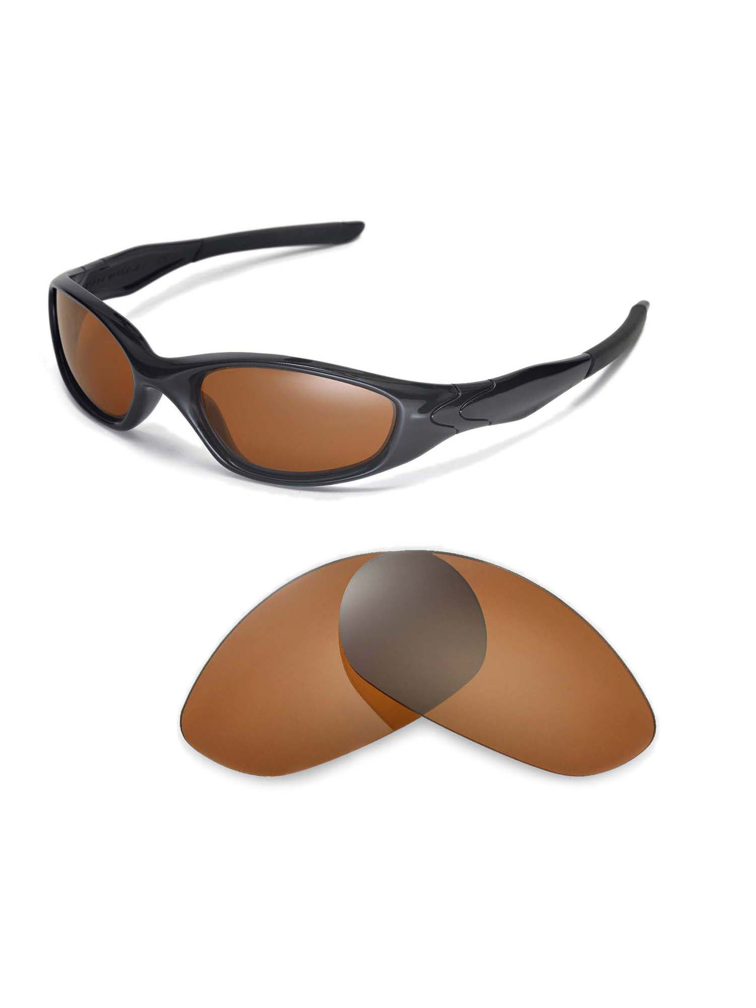 slap af pude Addition Walleva Brown Polarized Replacement Lenses for Oakley Minute 2.0 Sunglasses  - Walmart.com