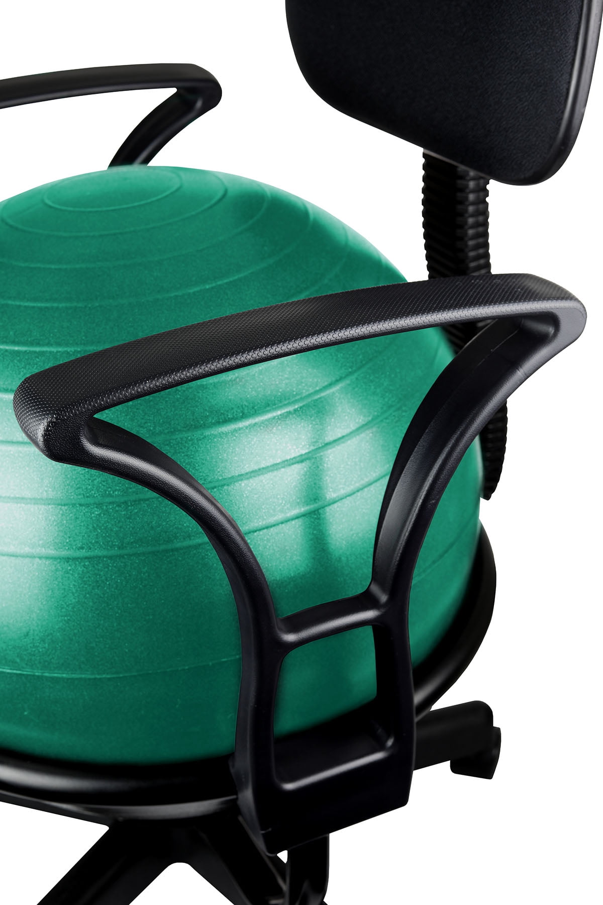 Cando Ball Chair Metal Mobile With Back With Arms With Green Ball Walmartcom Walmartcom