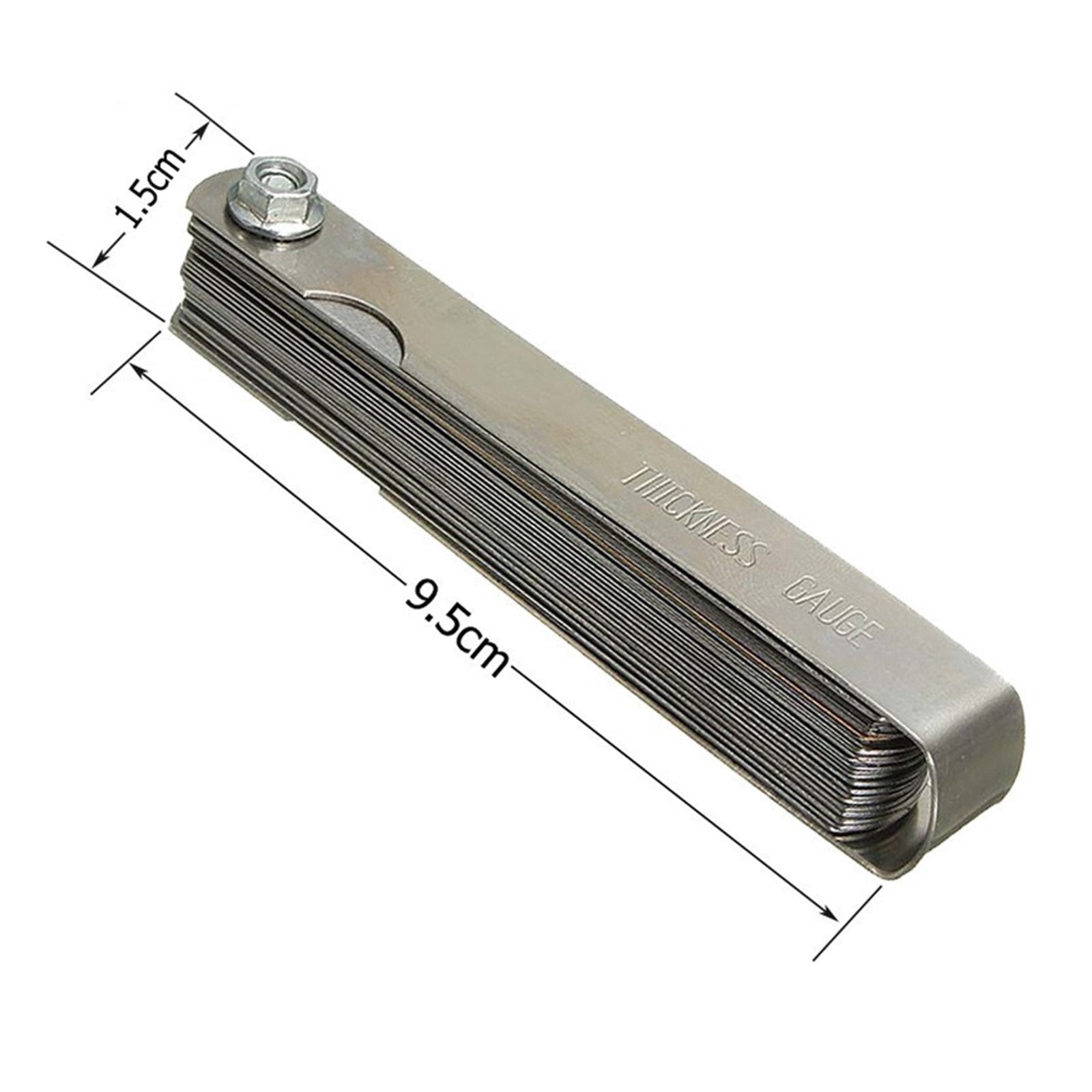32 Blades Metric Feeler Gauge High Precision 0.04-0.88 Thickness Gages Gap Filler Feeler Gauges Woodworking Measuring ,Easy to Use