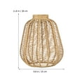 thumbnail image 2 of Rattan Lamp Shade Table Lamp Shade Rustic Light Shade Bohemian Pendant Light Shade for Living Room, 2 of 6
