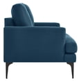 thumbnail image 3 of Modway Evermore Upholstered Fabric Loveseat in Azure, 3 of 8