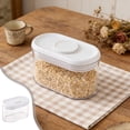 thumbnail image 1 of Transparent Airtight Food Storage Jars, Sliding Lid Sealing Containers for Grains, Snacks, Dried Goods, Stackable Kitchen Storage Box for Space-Saving Organization, 1 of 6