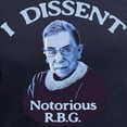 thumbnail image 3 of CafePress - Notorious RBG Women's V Neck Dark T Shirt - Women's V-Neck Dark T-Shirt, 3 of 4