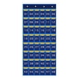 thumbnail image 1 of Gráfico De Bolsillo Para El Aula Con Organizador De Bolsillo Numérico Para El Gabinete Del Dormitorio Del Hogar Azul 48 Bolsillos Sunnimix Gráfico de bolsillo para el aula, 1 of 8