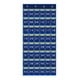 thumbnail image 1 of Organizador de bolsillo para artículos diversos para el aula, tarjeta multiusos para colgar en la pared Azul 48 bolsillos., 1 of 9