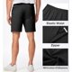 thumbnail image 2 of Pantalones cortos JMIERR Slim Fit Chino de 18 cm de entrepierna para hombre, color negro S, 2 of 9