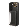 thumbnail image 5 of for Samsung Galaxy S23 Wallet Case with Card Slots, Hand Wrist Strap Rotate Ring Design, Finger Grip Ring PU Leather Magnetic Button Shockproof Purse Phone Cover for Galaxy S23, Black, 5 of 7