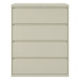thumbnail image 2 of Hirsh 42 inch Wide 4 Drawer Metal Lateral File Cabinet for Home and Office, Holds Letter, Legal and A4 Hanging Folders, Putty, 2 of 6